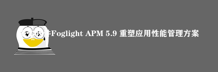 戴尔软件Foglight APM 5.9 重塑应用性能管理方案